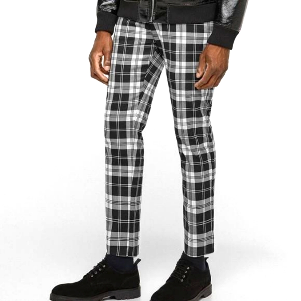 ZARA checked trousers